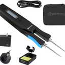 SEQURE HT140 2-IN-1 Portable Hot Tweezers Soldering Iron Kit, 2s Fast Heating, 122-932℉, 3 Preset Temperature, Temp Calibration, Auto Sleep, Smart Digital Soldering Iron for SMD Work with PD 65W Adapter