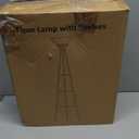 Luvkczc Upgraded Floor Lamp with 3-Tier Shelves & Remote, 69-inch Dimmable Standing Lamp with Adjustable Color Temperatures, Modern Torchiere Floor lamp for Living Room, Bedroom, Office, Black