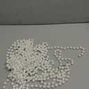 33 Feet/11 Yards Pearl Strands, 10MM Pearl Garland String, Artificial Beaded Spool Roll for DIY Crafts and Wedding Christmas Party Decorations (White)