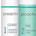 Proactiv 2 Step Acne Treatment - Benzoyl Peroxide Face Wash and Exfoliating Toner - 30 Day Complete Acne Skin Care Kit