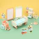 BananMelonBM Cat Dolls Doctor Pet Pretend Play Toys, Figures Playset Toy, Hospital and Ambulance Toy with Lights and Sound, Educational Toys, Gift for Kids Toddlers Boys and Girls