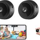 Secret Camera Spy Camera Room Camera WiFi Home Security Camera Mini Hidden Camera Video Recorder Night Vision Live Feed Playback Phone App Control, 2 Packs