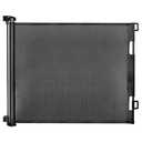 Retractable Baby Gate,Mesh Baby Gate or Mesh Dog Gate,33" Tall,Extends up to 71" Wide,Child Safety Gate for Doorways,Stairs,Hallways,Indoor/Outdoor（Black,33"x71"）