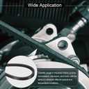 uxcell 2Pcs AX52 EPDM V-Belt, Raw Edge Cogged Industrial Rubber V Belt 1/2" Width x 54" Outer Circumference