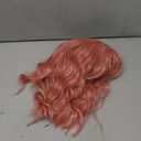 Synthetic Pink Bob Wig with Bangs for Women Loose Wavy Wig Shoulder Length Cosplay Daily Party Wig for Women (Pink, Short)