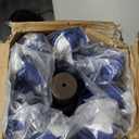 JEAREY 9FT Outdoor Patio Umbrella with Solar Lights, LED Lighted Pool Umbrella with Tilt and Crank, Outdoor Table Umbrellas for Deck, Yard & Market (Blue Green Striped)