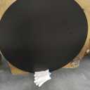 G GOOD GAIN Firepit Lid Round 38 Inch - Rust Resistant Fire Pit Lid Cover with Wooden Handle & Gloves, Fire Pit Snuffer Lid for Courtyards, Patio, Winter Cold Protection. Fits Fire Pits Up to 36"