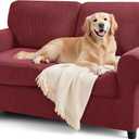 SUBRTEX 5 Pieces Stretch Sofa Slipcover Sets Couch Cover Sets Backrest Cushion Covers Furniture Protector Collection Set for Oversize Sofa Loveseat Chair Slip Covers(Medium)