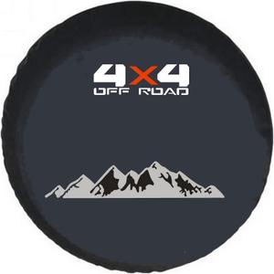 for Jeep Wrangler, Ford Bronco, Land Rover, Hummer H3/5.3L, Toyota SUVs Spare Tire Cover, Spare Wheel Cover, Tire Cover Protector (XL, 265/75R16, 275/75R17, 33x12.50R15LT)
