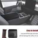 GearUp Center Console Armrest Cover Compatible with Tesla Cybertruck 2025 2024 2023(Matte Carbon Fiber)