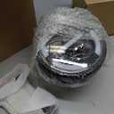 Motorcycle LED Headlight 7 inch, Round Head light with DRL Hi/Lo Beam for Electra Glide Street Glide Road King Heritage Softail Switchback Headlamp (White light with turn signal)