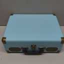 Record Player with Speakers 3-Speed Bluetooth Suitcase Portable Vinyl Record Player Belt-Driven RCA Line Out AUX in Headphone Jack Vinyl Vintage Turntable Blue