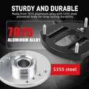 Bevinsee Adjustable Front Camber Plates Compatible with VW Golf MK7 Black