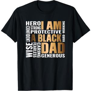 Black Father King Fathers Day Dad Matter Husband Dope Leader T-Shirt (Small)