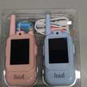 Walkie Talkie for Kids with Video: 2 Pack Rechargeable Toddler Toys with HD Camera & Voice Changer, Long Range Gift Toys for Boy & Girl Age 3-8 for Outdoor Play, Camping (Pink-Blue)
