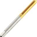 Metric M6 X 0.5 HSS Ti-Coated Straight Flute Thread Tap, M6 X 0.5mm Titanium Coated Thread Machine Tap Right Hand