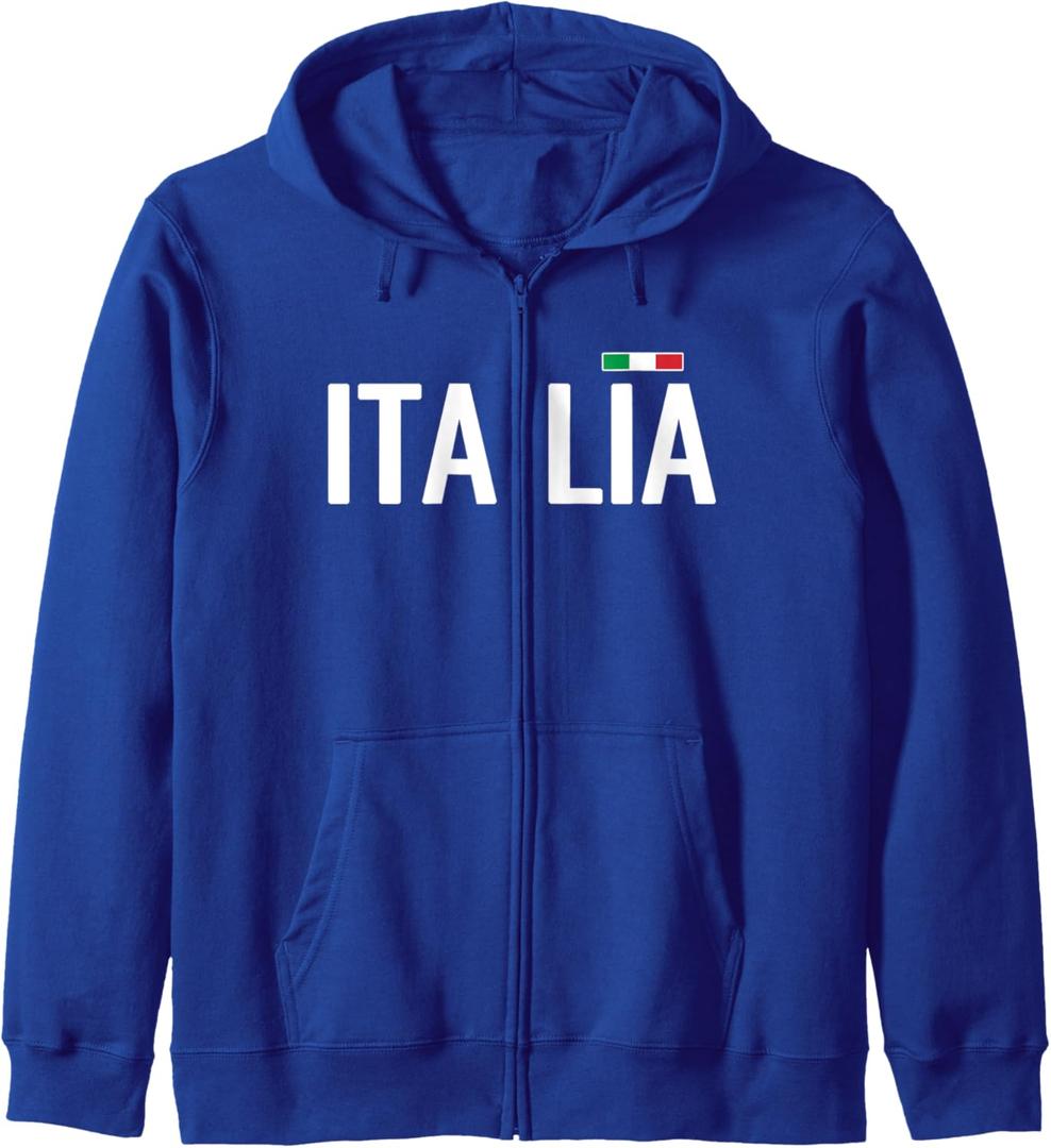 Italy Italian Italia Zip Hoodie S