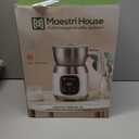 Maestri House Milk Frother, Variable Temp and Froth Thickness DualFro 600 Milk Frother Steamer, 21OZ Smart Touch Control Milk Warmer, Dishwasher Safe, Memory Function for Latte&Hot Chocolate (White)