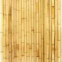FOREVER BAMBOO Natural Bamboo Fencing Decorative Rolled Fence Panel 0.75 in D x 6 ft H x 8 ft L
