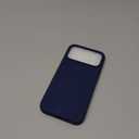 ORNARTO Compatible with iPhone 17 Pro Max Case 6.9", Slim Liquid Silicone 3 Layers Soft Gel Rubber Shockproof Protective Cover with Anti-Scratch Microfiber Lining-Navy Blue