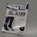 Truform 20-30 mmHg Compression Stockings for Men and Women, Knee High Length, Closed Toe, Black, Medium (Medium (1 Pair))