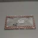 Brown Print License Plate Frame Cheetah Animal Print License Plate Holder for Car Accessories for Car Decor Fits Standard Us Vehicles Size 12 x 6 Inches with Screws