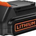 BLACK+DECKER 20V MAX Battery, 1.5Ah Lithium Ion Battery, Extended Runtime, Compatible with Tools, Outdoor Equipment and 20V Vacuums (LBXR20)