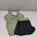 Womens Tankini Bathing Suits with Skirt Two Piece Tummy Control Swimsuits Ladies Swimwear Size L