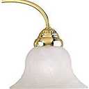 Livex Lighting 1533-02 Edgemont 3 Light Vanity Polished Brass with White Alabaster Glass, 23.5 x 8.75 x 8