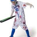 Spooktacular Creations Zombie Baseball Player Costumes for Boys, Halloween Costume for Kid, Zombie Football Player Outfit (X-Large)