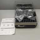 Expandable Dish Drying Rack, Dish Racks for Kitchen Counter, Stainless Steel 304, Flip-Top Retractable Plate, Multi-Directional Adjustable Dish Rack, Space Saving Large Drying Rack Kitchen, Black