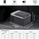 Alpicool C9PT Portable Car Freezer Cooler, 12 Volt Car Refrigerator, 10 Quart Fast Cooling, with 12/24V DC and 100-240V AC for Outdoor, Camping, RV, Truck (Black&Grey), 10qt