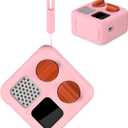 PROfezzion Silicone Case for Yoto Mini Player, Yoto Mini Jacket with Wrist Lanyard Protective Sleeve Case for Kids Mini Audio Device Anti-Slip Silicone Skin Cover - Pink