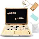 Alle My First Laptop, Toddler Learning Toys and Wooden Toy Computer, Magnetic and Drawing Board Toy for Kids, Educational Toys for 3 4 5 6 7 8 Year Old Kids
