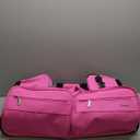 Mavii Dance Bag with Garment Rack, 28 Inch Rolling Duffel, Ideal for Competitions & Travel, Water-resistant/Wipe-clean Fabric, Lightweight Aluminum Rack, Wheeled Upright Luggage, Hot Pink