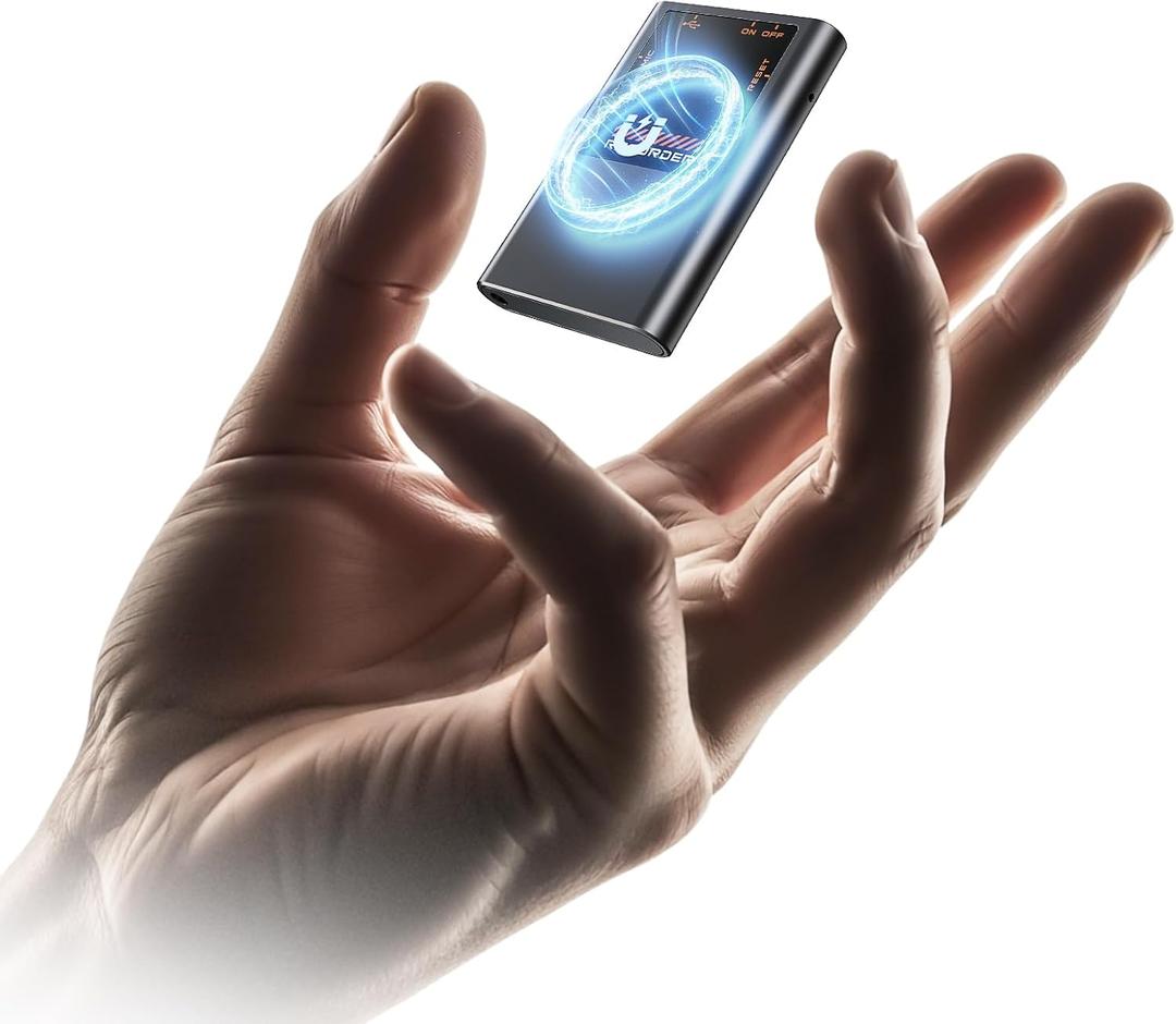 Magnetic Voice Activated Recorder - (7000 Hours) Voice Recorder with DSP 5.0-AI Noise Cancellation - 64GB Portable Recording Device, Voice Recorder with Playback for Work, Meetings, Lectures