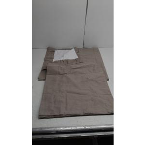 Blackout 2 Curtains 2 Panel Brown 50x100