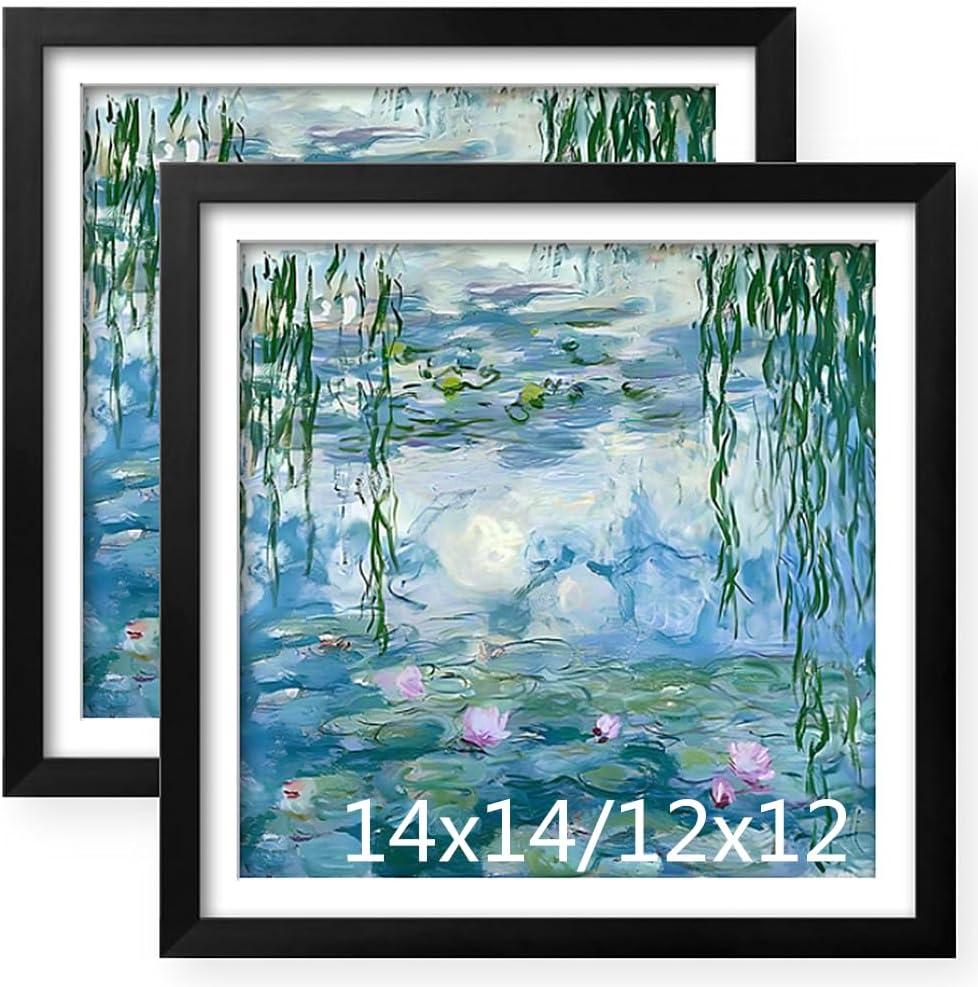 NIHO-JIUMA Diamond Art Wood Frame, 14X14 in / 35X35 cm, Black, 2-piece set
Fits diamond art & artwork | pine wood frame, clear plexiglass, 2-piece, wall mounted