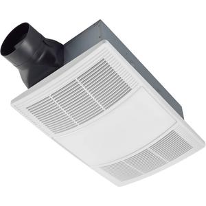 Broan-NuTone Non-Lit PowerHeat Bathroom Exhaust Fan and Heater, 110 CFM, 2.0 Sones, White