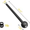 POWER GUIDANCE Steel Mace Macebell Cast Iron Training Full Body Workout, Shoulder, Core Strength, Muscles, Joints (7lb to 25lb)