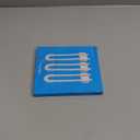 (3 pack white) 4 button Cabinet Locks, U-Shaped Proofing Drawers Safety Child Locks Adjustable, for Wardrobe,Kitchen,Bathroom,Drawer,Fridge,Cupboard Doors Knobs & Handles