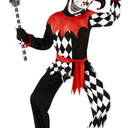Morph Evil Jester Costume Men, Adult Jester Costume, Scary Halloween Costumes, Halloween Costumes For Men, Size M