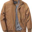 URBANFIND Men's Sports Shell Jacket Lightweight Windbreaker Outdoor Recreation Coat (Brown, M)