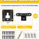 Tie Down Anchors Cleats Bed Compatible with 2015-2025 F150 F250 F350 Box Link Tie Downs with Tie Down Plates Brackets