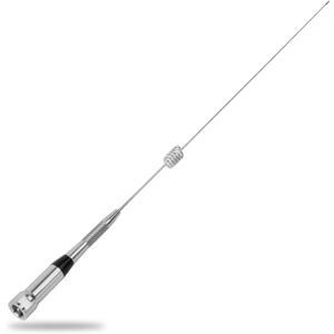 HYS TC-VUM10A 31inch 785mm Dual Band 144/430Mhz 2Meter 70cm 200W 3/5dBi Stainless Steel Mobile Antenna PL259 (UHF-Male) Connector for Yaesu Motorola Midland Icom Ham Mobile Radio Transceiver