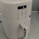 bella 4Qt Slim Air Fryer, Fits-anywhere Kitchenware, EverGood Ceramic Nonstick Coating, Adjustable Temperature, 6 Preset Cooking Options, 60 Min Auto Shutoff w Audible Tone, 3.3lb Capacity, Oatmilk