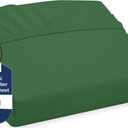 Royale Linens Fitted Sheet Full - Ultra Soft 1800 Brushed Microfiber - Hotel Luxury Bottom Sheets - Wrinkle Free & Fade Resistant - Deep Pocket Fitted Sheet Only (Full, Hunter Green)