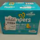 Pampers Diapers Baby Dry Size 1, 120 Count, Absorbent Disposable Infant Diaper 
