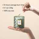 Eucalyptus & Sage Scented Candles Luxury Candle with up to 55 Hour Long Lasting, Highly Scented, 100% Soy Wax, 8.1oz, Beautiful Candles, Ideal for Home Decor and Gifts