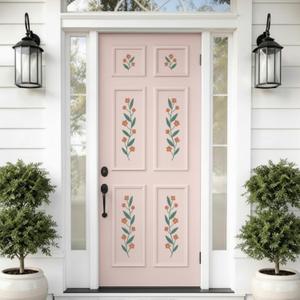 Colingmill 1 Set Peel and Stick Door Moulding Kit 3-Layer Premade Door Panels Molding Trim Self Adhesive 3D Trim for Mirror Window Frame Decor (Top 9"x10" Middle 9"x24.8" and Bottom 9" X 24.8")